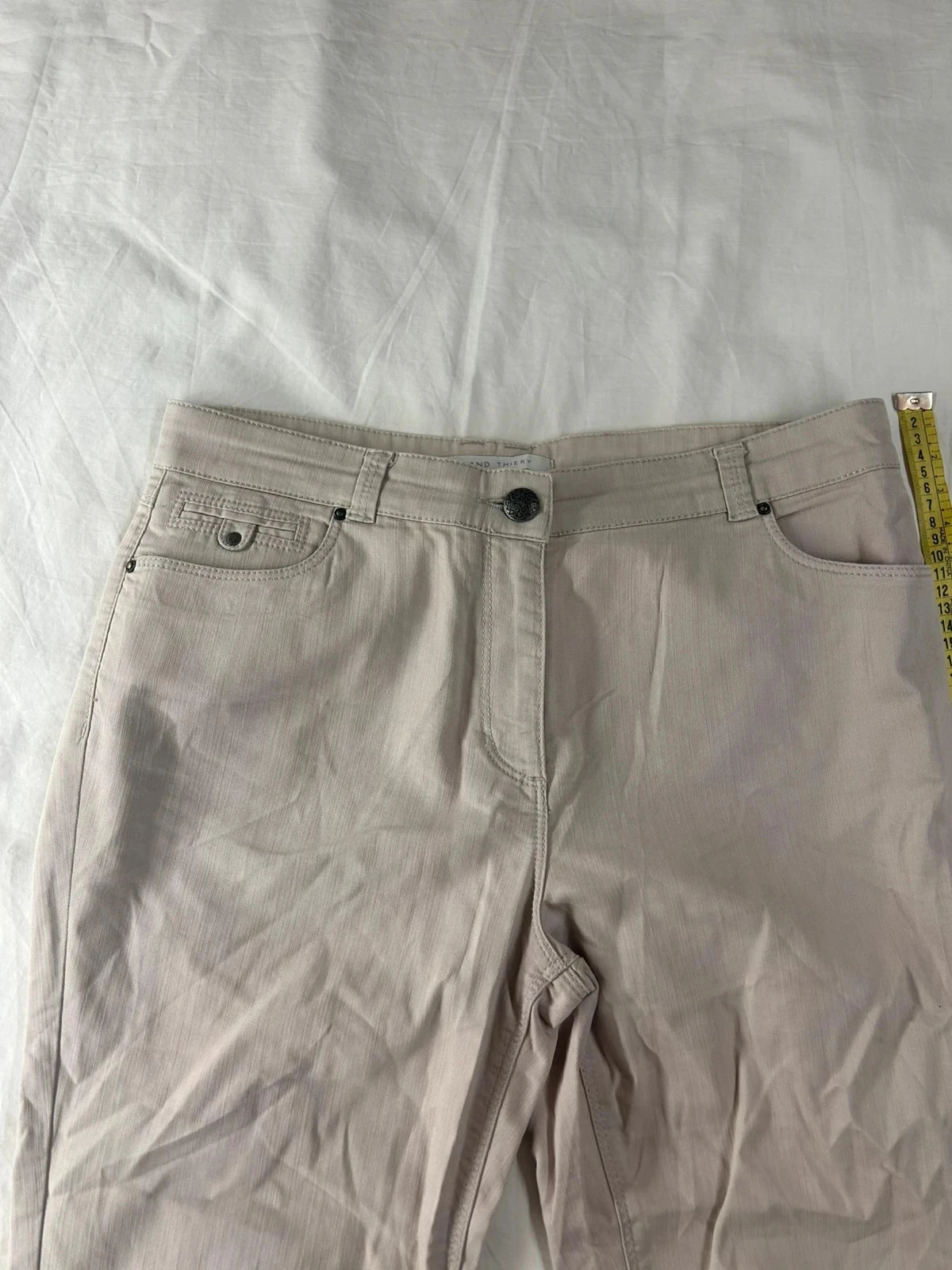 White beige Armand Thiery straight cut jeans – photo 3